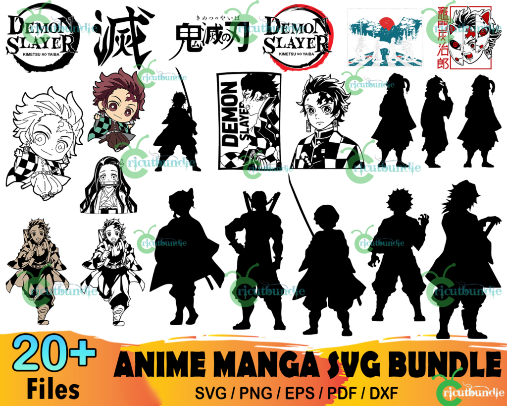 20+ Demon Slayer Bundle Svg, Demon Slayer Svg, Nezuko Svg - bundle88 ...