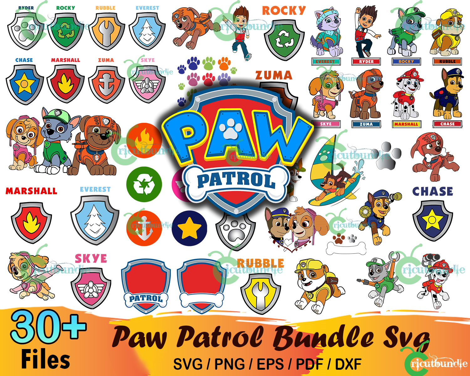 free svg paw patrol files