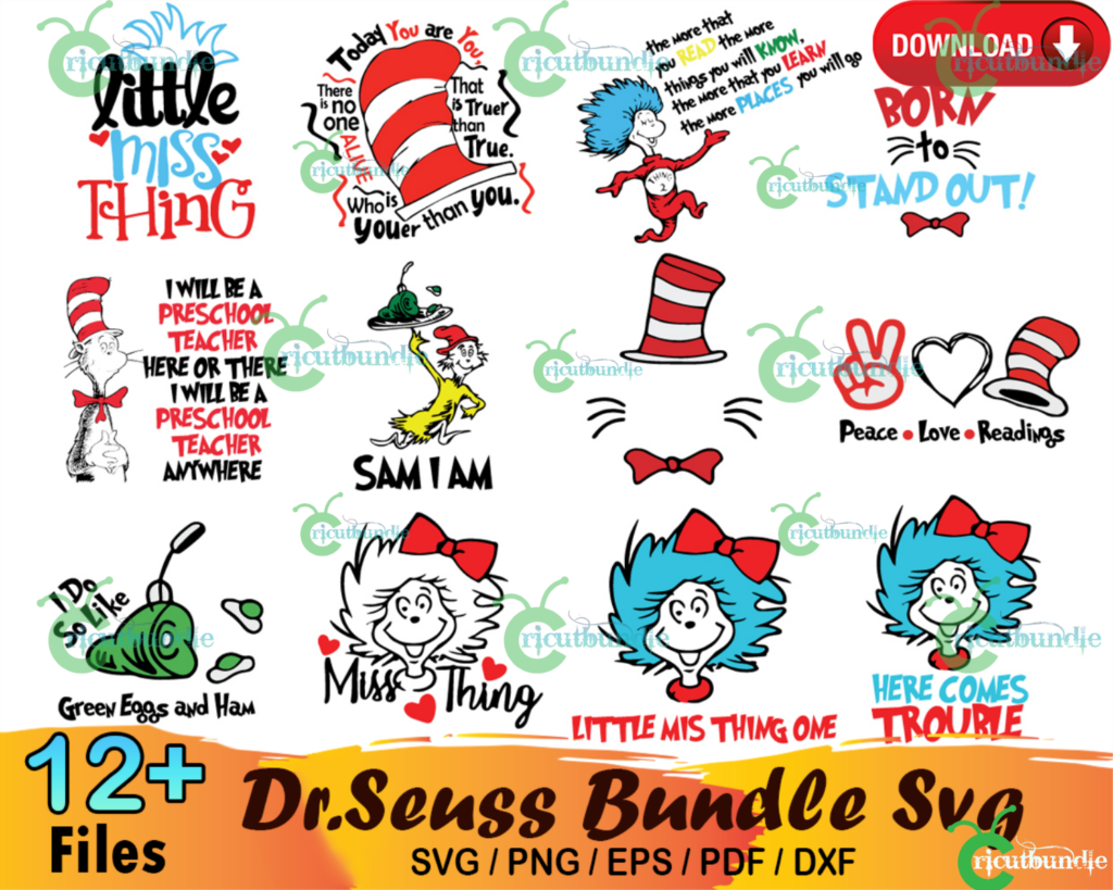 12+ Dr Seuss Bundle Svg, Dr Seuss Svg, Dr Seuss Hat Svg - bundle88, the ...