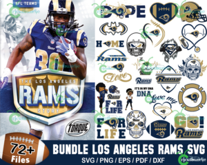 72+ Los Angeles Rams Football Svg Bundle, Rams Logo Svg - Bundle88, The ...
