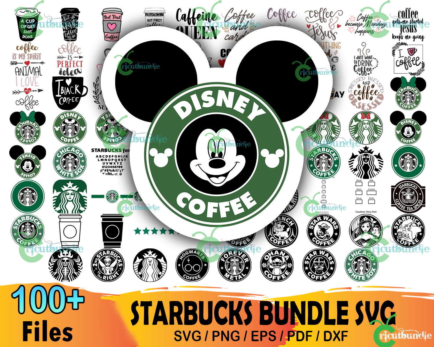 100+ Starbuck Logo Bundle Svg, Starbucks Svg, Starbucks Template ...