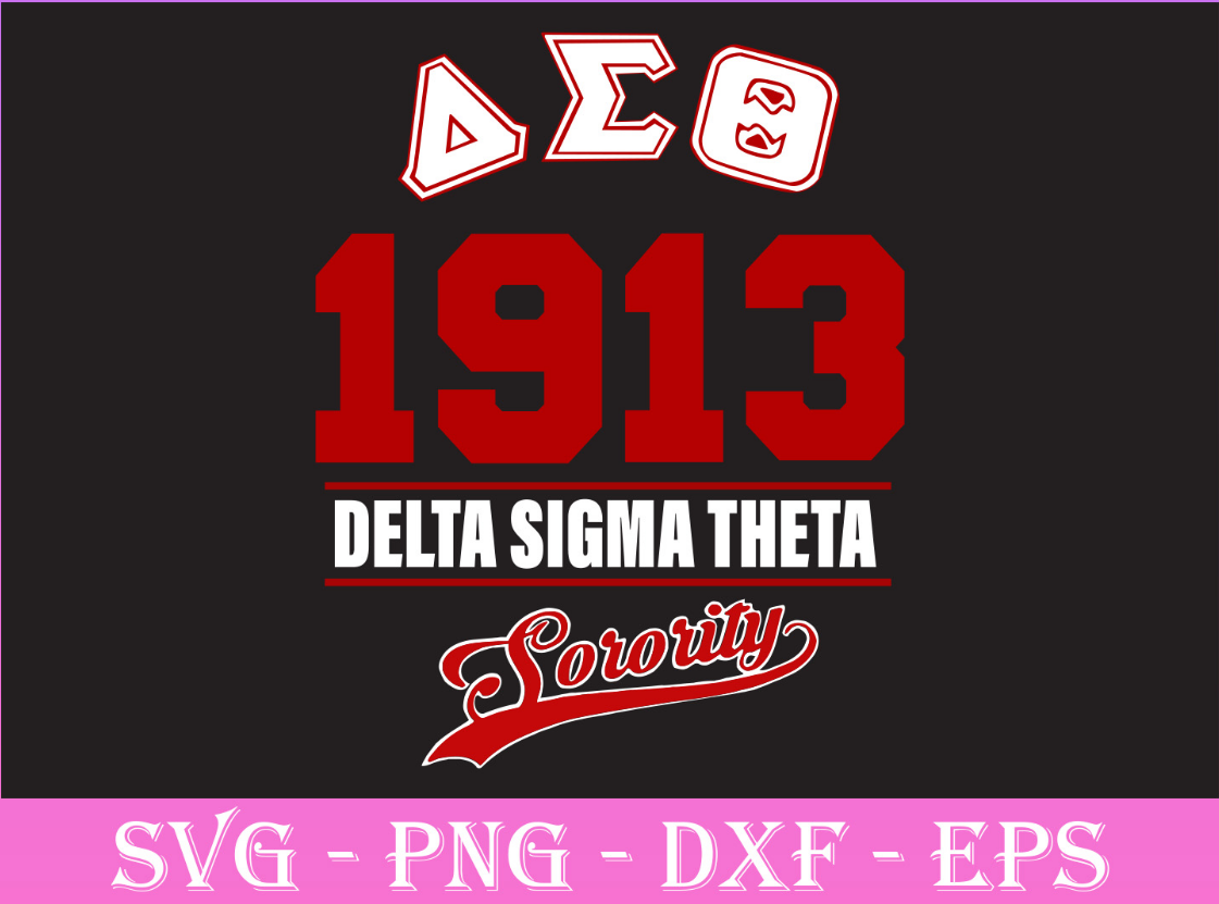 Delta Sigma Theta cut File, Silhouette,Cricut, svg,dfx, eps, png, clip ...