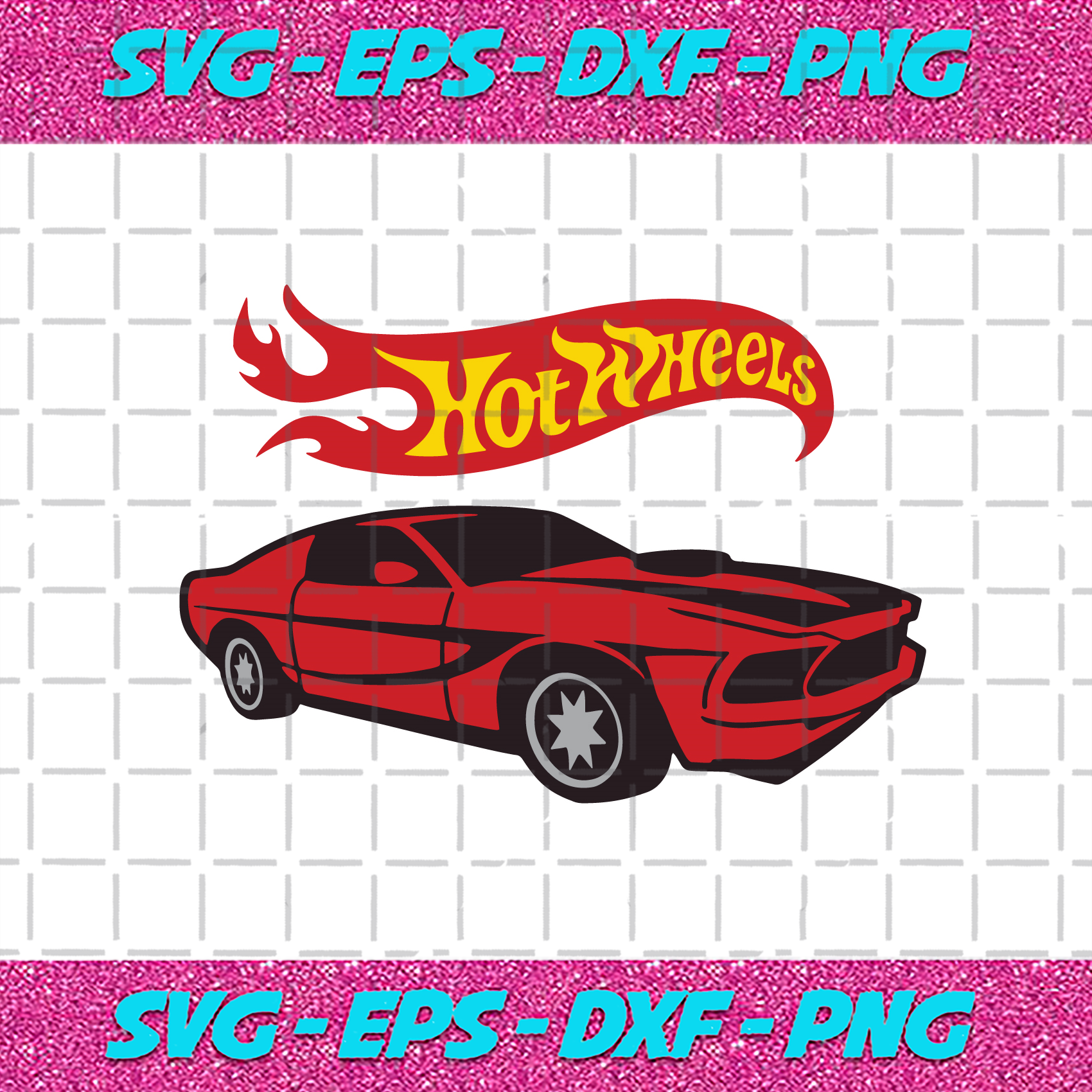 hot wheels car svg