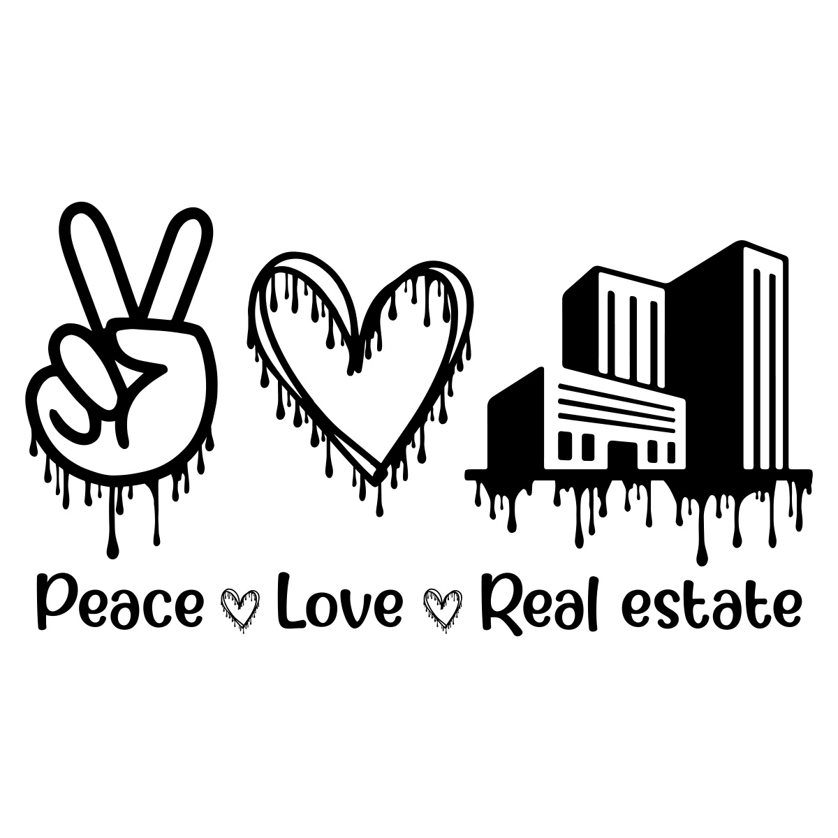 Peace Love Real Estate Svg, Real Estate Svg,Real Estate Lovers ...