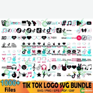 1000+ Tik Tok Logo Svg Bundle, Tik Tok Svg, Tik Tok Clipart