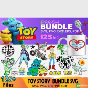125 Toy Story Fresh Svg Bundle, Buzz Lightyear Svg, Woody Svg