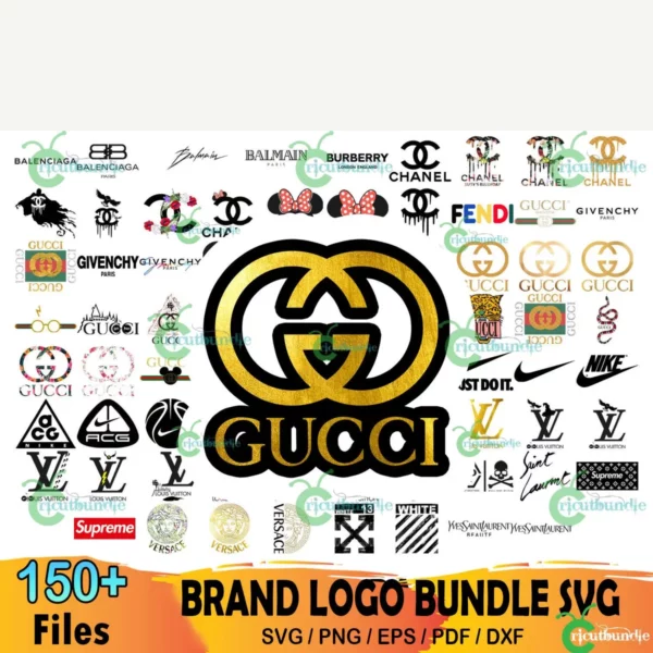 150+ Fashion Brand Bundle Png, Fashion Logo Svg, Brand Logo Svg ...