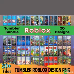 20 Roblox Tumbler PNG Bundle, Roblox Png, 20oz Design