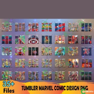 35+ Marvel Comic 20oz Skinny Straight And Tapered Bundle Png