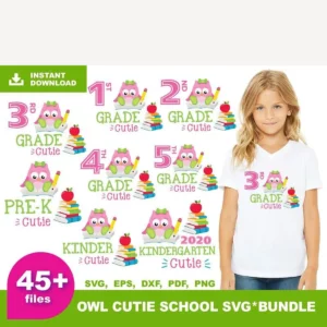 45+ Owl Cutie School Bundle, Trending Svg, Owl Cutie School SVG
