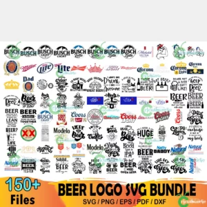 150+ Files Beer Logo Bundle Svg, Beer Svg, Budweiser Svg