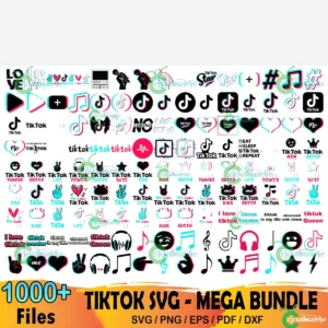 1000+ Tik Tok Logo Bundle Svg, Tik Tok Svg, Tik Tok Queen Svg