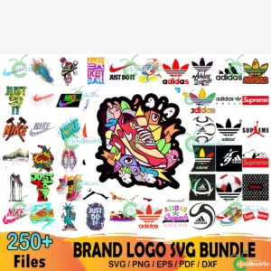 250+ Sport Fashion Brand Logo Svg, Fashion Bundle, Digital Files