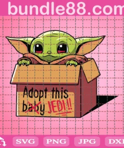 Adopt This Baby Jedi Svg, Baby Alien Svg, Baby Yoda Svg, Jedi Svg, Baby Yoda Star Wars, Yoda, Yoda Shirt, Star Wars Svg, Baby Yoda, Baby Yoda Silhouette, Yoda Star Wars, Adopt Svg