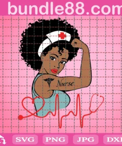 African American Nurse Strong Melanin Girl Svg, Nurse Svg, Black Nurse Svg, Nurse Black Girl Svg, Nursing Svg, Nurse Mom Svg, Nurse Life Svg