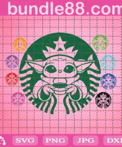 Baby Yoda Starbucks Logo Svg, Baby Yoda Svg, Yoda Svg, Cute Yoda Svg, Yoda Starbucks Svg, Starbucks Svg, Starbucks Logo Svg, Yoda Coffee Svg, Coffee Svg, Starbucks Coffee Svg