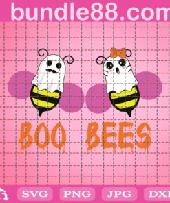 Boo Bees Png, Funny Honey Bee Clipart Png, Halloween Png, Ghost Png, Breast, Boobies, Adult Humor, Cricut Silhouette Cut File, Dxf, Eps, Htv