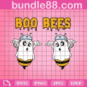 Boo Bees Png, Funny Honey Bee Clipart Png, Halloween Png, Ghost Png, Breast, Boobies, Adult Humor, Cricut Silhouette Cut File, Dxf, Eps, Htv