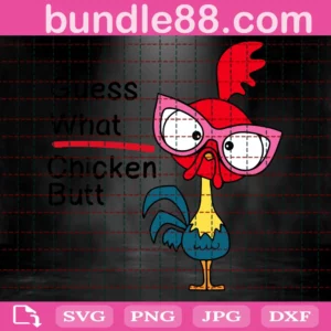Chicken Svg, Funny Chicken Svg, Cute Chicken Svg, Guess What Chicken Butt Svg, Chicken Mom Svg, Chicken Farm Svg, Download File Digital Invert