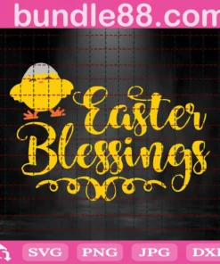Easter Svg, Easter Blessings Svg, Happy Easter Svg, Easter Cut File, Easter Sign Svg, Svg Files For Cricut, Sublimation Designs Downloads