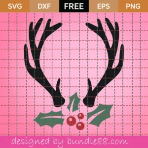 Free Christmas Antlers Svg