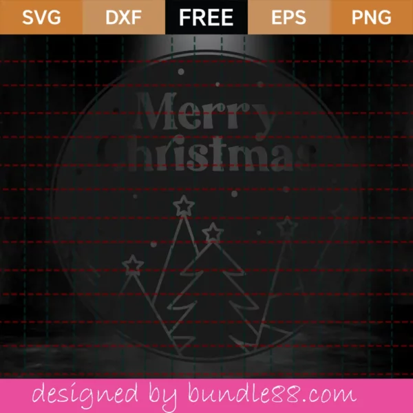 Free Merry Christmas Svg Invert