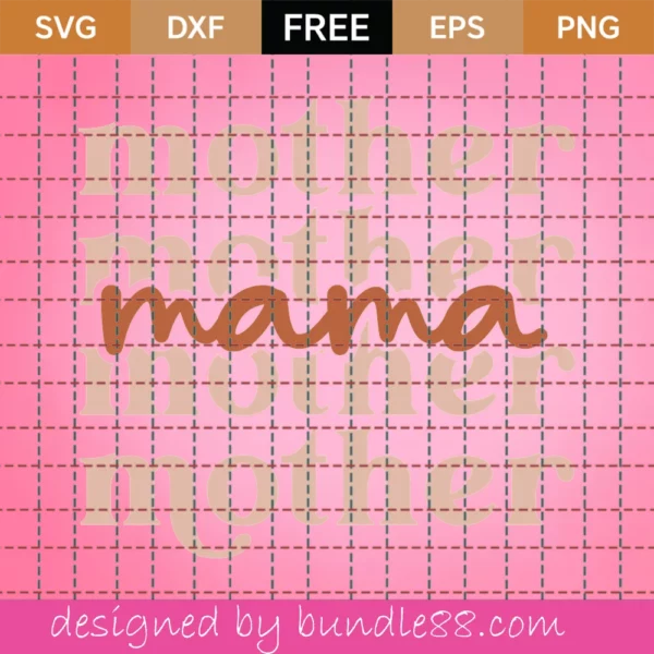 Free Mother Mama Svg Invert