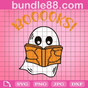 Ghost Books, Booooks Png, Halloween Reading Png, Librarian Png, Halloween Png, Bookworm Gift, Halloween Party Teacher Png, Book Lover Png