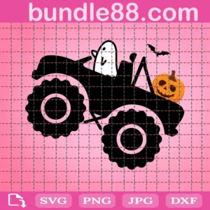Ghost Monster Truck Png, Boys Halloween Png, Cute Ghost Png, Halloween Png, Kids Clipart, Fall Cut Files, Boy Shirt Design, Cricut
