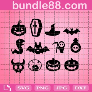 Halloween Png Bundle, Halloween Png, Fall Png, Autumn Png, Ghost Png, Witch Png, Pumpkin Png, Quotes, Cut File Cricut, Silhouette