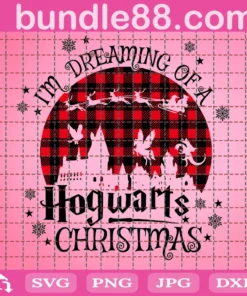 I Dream Of A Hogwarts Christmas Svg, Christmas Svg, Christmas Gift, Hogwarts Christmas, Hogwarts Svg, Harry Potter Svg, Wizard Svg, Wizarding School, Harry Potter Christmas