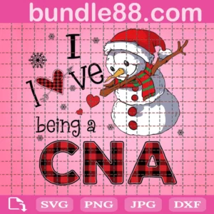 I Love Being Cna Svg, Christmas Cna Svg, Cna Christmas Crew Svg, Cna Svg, Svg Dxf Png, Xmas Holiday
