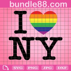 I Love Ny Rainbow Heart Svg, I Love Ny Svg, I Love New York Svg, Rainbow Heart Svg, Rainbow Flag Svg, Lgbt Svg, Gay Svg, Lessbian Svg, Gay Pride Svg, New York Svg, Love Ny Svg