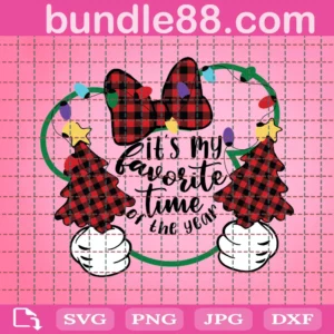 It'S My Favorite Time Of The Year Svg, Snowman Svg, Merry Christmas Svg, Christmas Tree Svg, Christmas Cut Files Svg, Eps, Dxf, Png
