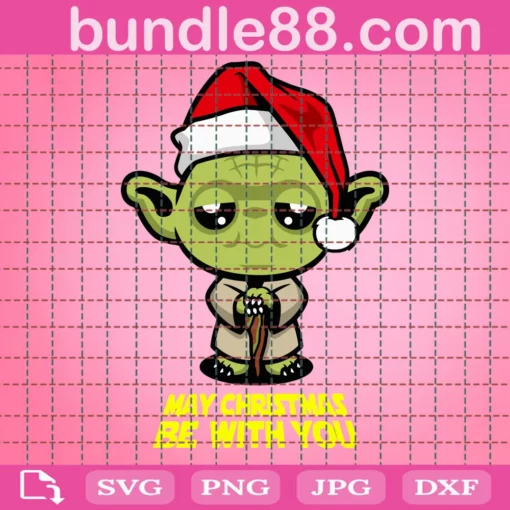 May Christmas Be With You Yoda Svg, Christmas Svg, Baby Yoda Svg, Santa Hat Svg, Christmas Gift Svg, Merry Christmas Svg, Reindeer Svg, Christmas Reindeer Svg, Santa Claus Svg