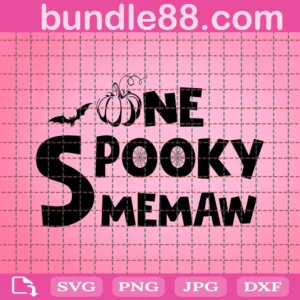 One Spooky Memaw Png, Spooky Shirt Png, Halloween Png, Spooky Png, Halloween Mom Png, Shirt Png, Spooky Season Png, Fall Png, Png, Dxf File