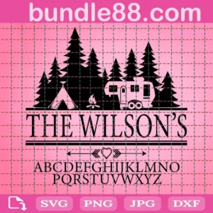 The Wilson'S Alphabet Png, The Wilson'S Camping Png, Font Cricut Vector Bundle, The Wilson'S Designs, Alphabet Letter Clipart, The Wilson'S Cricut