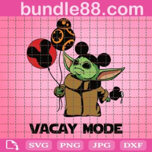Yoda Vacay Mode Svg, Star Wars Svg, Vacay Mode Svg, Yoda Mickey Svg, Disney Yoda Svg, Vacation Svg, Funny Yoda Svg, Baby Yoda Svg, Disney Trip Svg, Summer Svg, Mickey Ears Svg