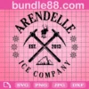 Arendelle Ice Company Est 2013 Frozen Svg Png Dxf Disney Movie