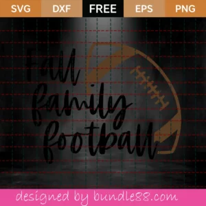 Fall Family Football – Free Svg Invert