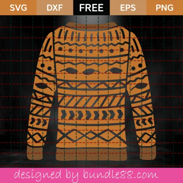 Free Fall Sweater Svg Invert