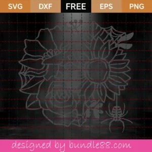 Free Flowers & Spider Svg Invert