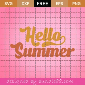 Free Hello Summer Svg