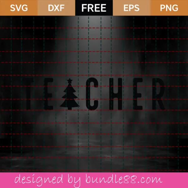 Free Teacher Svg Invert