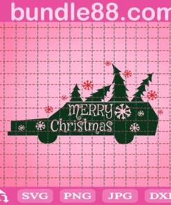 Merry Christmas Svg, Pane Tree Car Svg, Christmas Svg, Merry Christmas Saying Svg, Christmas Clip Art, Christmas Cut Files, Cricut