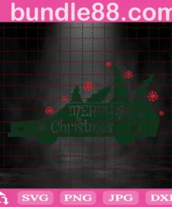 Merry Christmas Svg, Pane Tree Car Svg, Christmas Svg, Merry Christmas Saying Svg, Christmas Clip Art, Christmas Cut Files, Cricut Invert