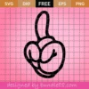 Mickey Hand Svg Free, Disney Svg, Hand Svg, Digital Download, Silhouette Cameo