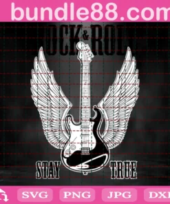 Rock And Roll Stay True Guitar Wings Svg, Trending Svg, Rock And Roll Svg, Guitar Svg, Angel Wings Svg, Rock And Roll Music Svg, Rock And Roll Lovers, Guitarist Svg, Wings Svg, Guitar Lovers Svg Invert