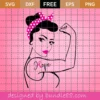 Rosie The Riveter Svg, Hope Svg, Riveter Svg, Instant Download, Silhouette Cameo