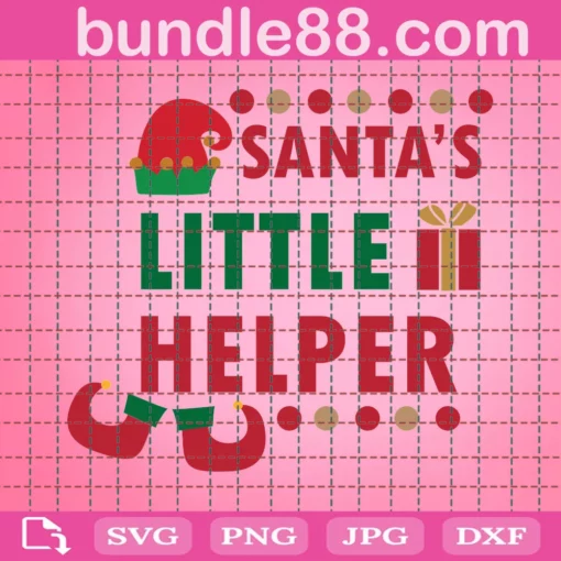 Santa'S Little Helper Svg, Christmas Kids Svg, Christmas Svg, Merry Christmas Svg, Santa Svg, Christmas For Kids, Santa Claus Svg